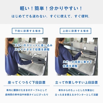 17系 エブリイワゴン リアカウンターテーブル - プロダックス