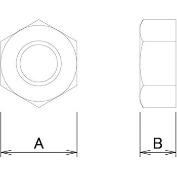 カラー六角ナット W3/8 (300個入) ダイドーハント(旧:大同製鋲所)