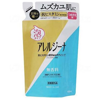 アレルジーナ 抗ヒスタミン成分配合泡ボディソープ 詰替 ケース 400mL 1箱 20本入 MAX(オフィス品・建築工具)