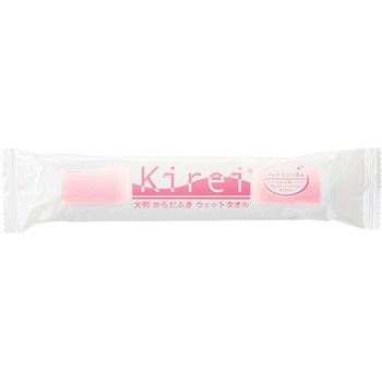 ウェットタオル kirei ワイド ピンク 丸型 1セット 500本×5ケース入 DNコーポレーション