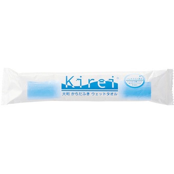 ウェットタオル kirei ブルー 丸型 1セット 800本×5ケース入 DNコーポレーション
