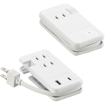 モバイルUSBタップ くるっと収納 オーム電機
