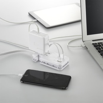 モバイルUSBタップ くるっと収納 オーム電機
