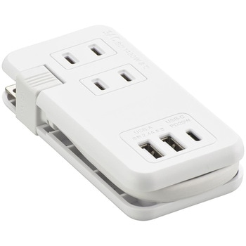 モバイルUSBタップ くるっと収納 オーム電機