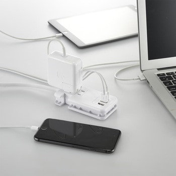 モバイルUSBタップ くるっと収納 オーム電機