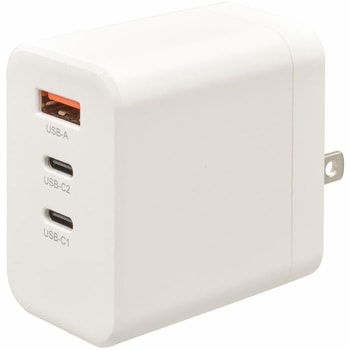 AC充電器 PD/QC対応 Type-C/Type-A オーム電機