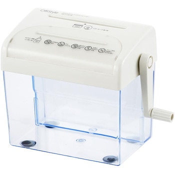 クロスカットハンドシュレッダー オーム電機