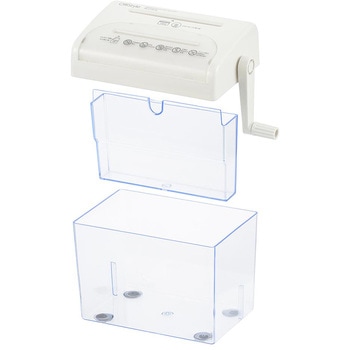 クロスカットハンドシュレッダー オーム電機