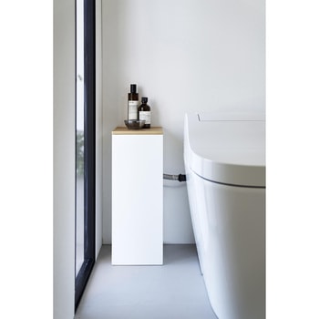 目隠しトイレ配管カバー タワー ホワイト - 山崎実業