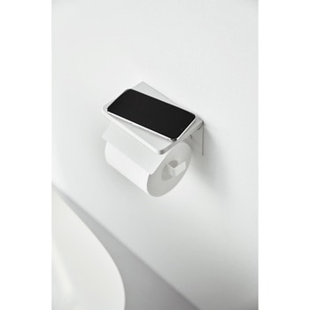 ウォールトイレットペーパーホルダー タワー 石こうボード壁対応 ホワイト 山崎実業