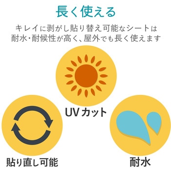 手作りステッカー キレイに剥がせる 貼り替え エレコム