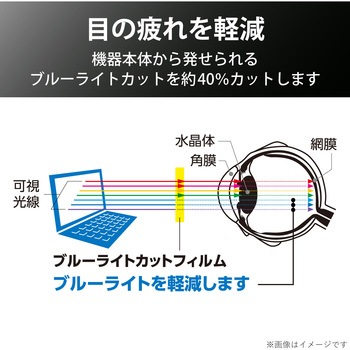 液晶保護フィルム MacBookPro 13インチ 超反射防止 ブルーライトカット フィルター エレコム