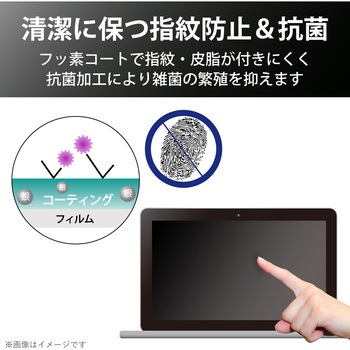 液晶保護フィルム MacBookPro 13インチ 超反射防止 ブルーライトカット フィルター エレコム