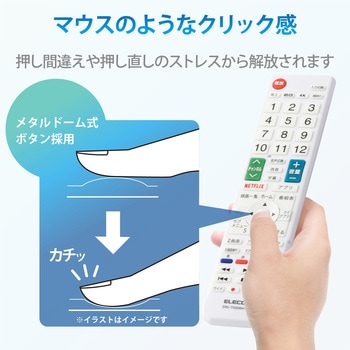 かんたんTVリモコン第2弾/シャープ・アクオス用 エレコム