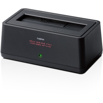 HDD/SSDスタンド 2.5インチ 3.5インチ ハードディスク 1Bay USB3.2(Gen2) ロジテック