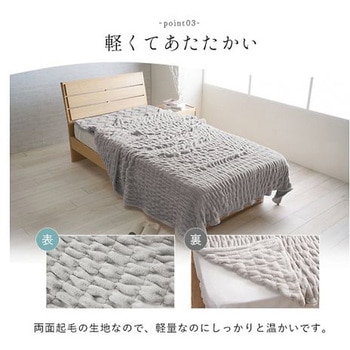 シュクル 寝具 毛布 アイボリー 140×200cm シングル - イケヒコ・コーポレーション