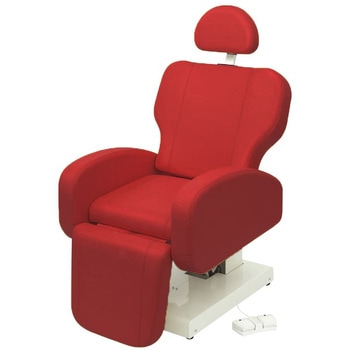 椅子型診察台 ビニルレザーレッド TB-1560 64X84CM 高田ベッド製作所