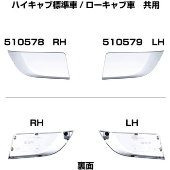 いすゞ2t'23エルフ バンパートーフックカバー ハイキャブ標準/ローキャブ共用 RH JET INOUE(ジェットイノウエ)
