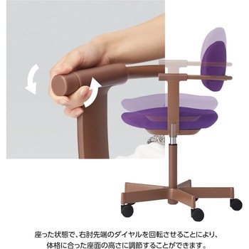 バーテブラチェア 5本脚タイプ ＜配送時組立サービス付＞ イトーキ