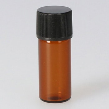 バキュームバイアルSVF-3茶液状Bu黒蓋100本 NEG(日電理化硝子)