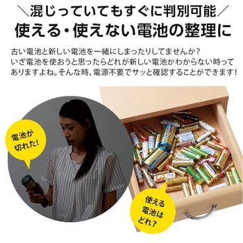電源不要の電池チェッカー アイメディア