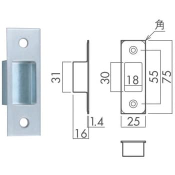 表示錠 (表示錠+サムターン) 川口技研(GIKEN) 【通販モノタロウ】