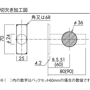 表示錠 (表示錠+サムターン) 川口技研(GIKEN) 【通販モノタロウ】