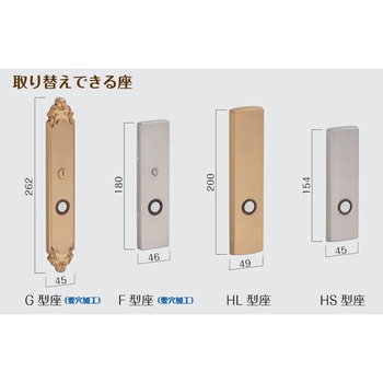 取替用LSミニケースHT26長座鍵付(ミニケースラッチ+HT26長座セット) GIKEN(川口技研)