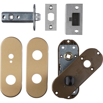 NK座取替用8STラッチセット小判座表示錠(チューブララッチ+UKT13座セット) GIKEN(川口技研)