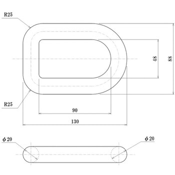 フェリーフック Φ20 信和自動車工業