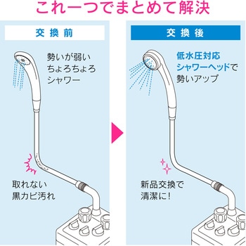 これエエやん バランス釜専用シャワーホースセット 大阪ガス・リンナイ(一部) 交換用 低水圧対応 GAONA(ガオナ)