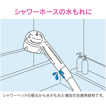 これエエやん 【まとめ買い】 シャワー補修用パッキン 5個入 S20 ミラブル 水漏れ 漏水 修理 シャワーヘッド Oリング GAONA(ガオナ)
