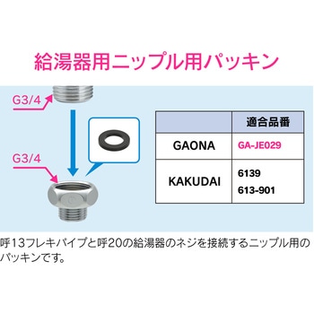 これエエやん 給湯器ニップル用パッキン 交換 異径 水漏れ 補修 GAONA(ガオナ)