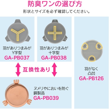 これエエやん 流し用トラップ防臭ワン 防臭・防虫 凹凸型 羽なし 交換 キッチン シンク GAONA(ガオナ)