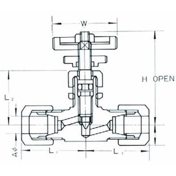 ステンレス鋼管用 SUS304 くい込み継手 ミニチュアバルブ SMV-202 - フジトク