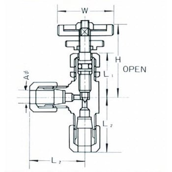 ステンレス鋼管用 SUS304 くい込み継手 ミニチュアバルブ SMV-204 - フジトク