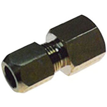 黄銅製 チューブ継手 ニッケルメッキ付 リングジョイント YPC 圧力計ユニオン(G) フジトク