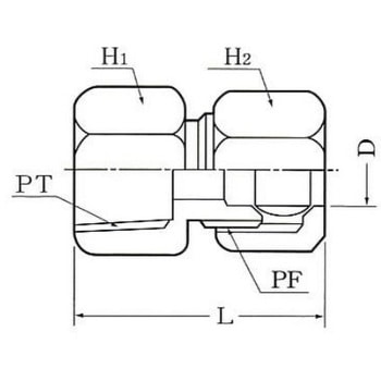 黄銅製管継手 リングジョイント RM 圧力計ユニオン フジトク