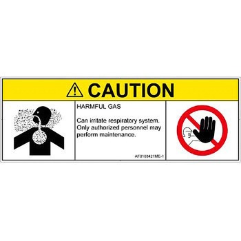 PL警告表示ラベル(ANSI準拠)│ガス・薬液などの危険：有毒ガス/窒息│英語(マルチシンボルマーク) SCREENクリエイティブコミュニケーションズ