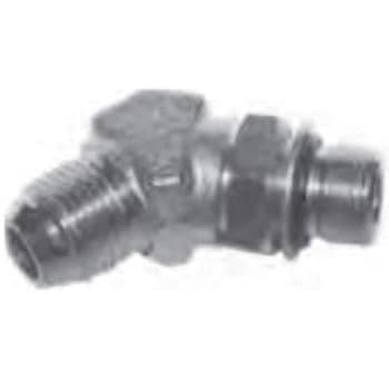 炭素鋼 ホースアダプター(O.R) SWO-5R 異径45°座付エルボ - フジトク