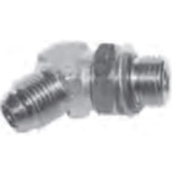 炭素鋼 ホースアダプター(O.R) SWO-5R UNF45°座付エルボ フジトク