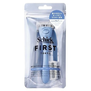 シックファースト シェービング ホルダー 刃付き+替刃1個 オーシャンブルー Schick(シック)