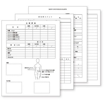 ボディ カウンセリング カルテ 5セット CML
