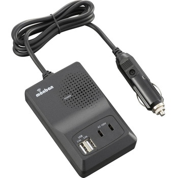 車載インバーター AC100V出力 USB2ポート付 12V車用 オーム電機