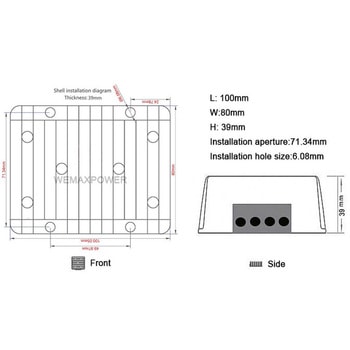 DC/DC MINIコンバーター 30A はくでん