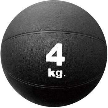 メディシンボール 4kg ブラック 秦運動具工業 (HATAS)