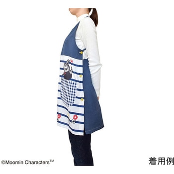 ムーミンエプロン ネイビー セントレディス