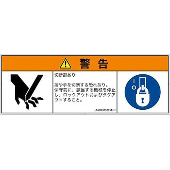 PL警告表示ラベル(ANSI準拠)│機械的な危険：切る/切断│日本語(マルチシンボルマーク) SCREENクリエイティブコミュニケーションズ