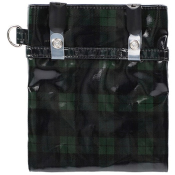 メルヘンポケットペンケース チェック 緑 アズワン