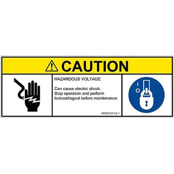 PL警告表示ラベル(ANSI準拠)│電気的な危険：感電│英語(マルチシンボルマーク) SCREENクリエイティブコミュニケーションズ